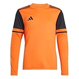 adidas Unisex-Kids Squadra 25 Goalkeeper Long Sleeve Jersey, Semi Impact Orange/Black, Large
