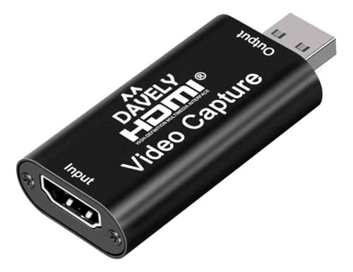 Placa de Captura de Vídeo HDMI 4K Cam Link USB 2.0 – Conversor e Adaptador de Áudio e Vídeo para Streaming, Transmissão e Gravação em Alta Definição - Premium