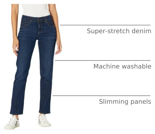 Image of Democracy Women's Petite Ab Solution Straight Leg Jean