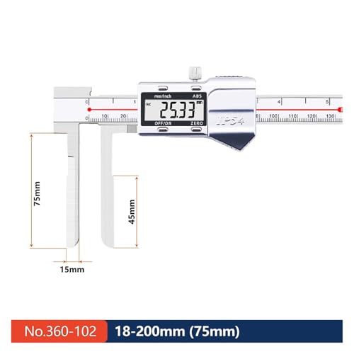Calibrador digital para diámetros interiores largos 150mm/200mm/300mm miniatura 2
