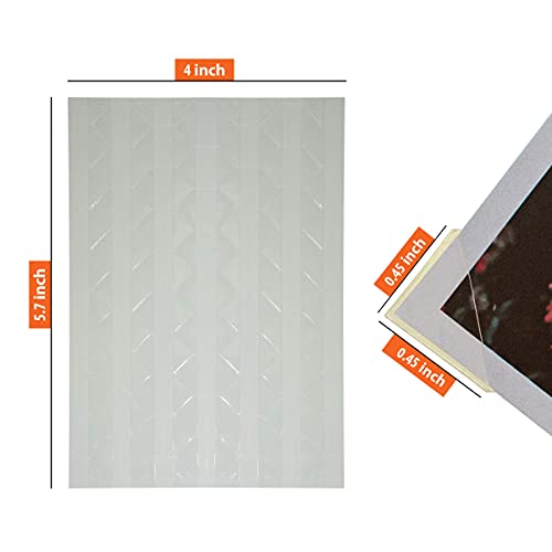 Esquinas de fotos autoadhesivas para personalizar tus cuadernos de manualidades con 20 hojas 3
