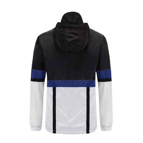 Image of perdontoo Mens Casual Windbreakers Lightweight Drawstring Hooded Jackets
