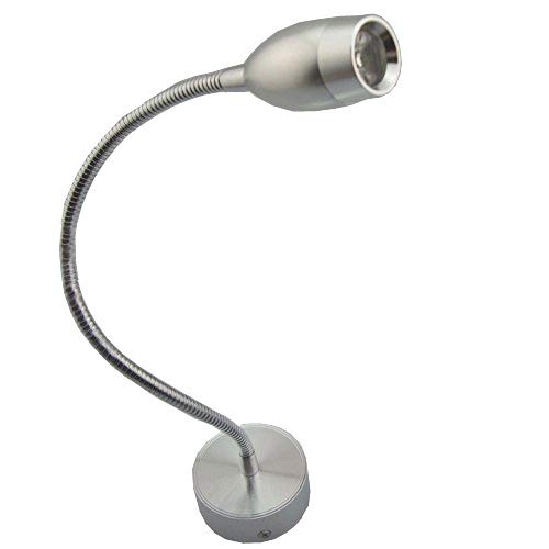 LUMINTURS High Power 3W LED Wall Sconce Spot Lamp Mirror Picture Light Gooseneck Flexible Pipe