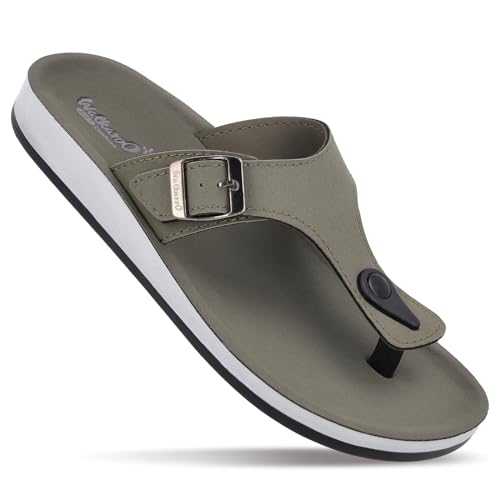 WALKAROO Women's Fashion Sandals with Cushion Sole, Toe Seperator, Broad Straps and Lightweight - WE2349