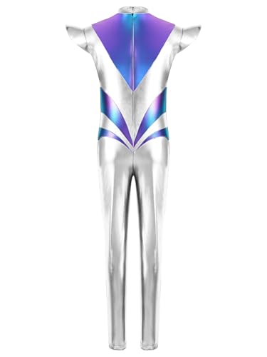Traje de robot con bloques de color brillante y diseño de mono espacial unitalla 2
