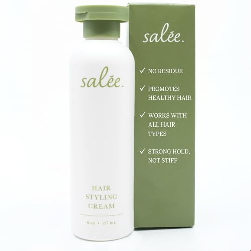 Salée Hair Styling Cream | Anti-Frizz Leave-In Smoothing Cream for All Hair Types | Flexible Hold & Shine | Defines Curls, Tames Flyaways, Softens & Nourishes | 6 oz.