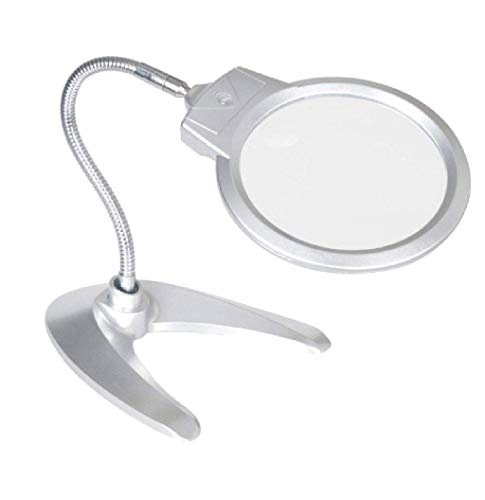 Loupe de grossissement à main pliante 2X 6X avec 2 lumières LED YCQYM
