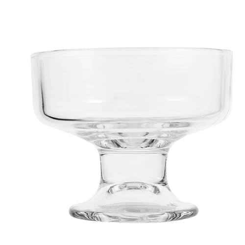MUCKLILY Copa De Postre De Vidrio Transparente 220 Ml, Cuenco De Parfait Patas, Vaso De Cristal Para Helado Tipo, Apto Para Hogar y Restaurante, Adecuado Para Servir Mousse y Pudín