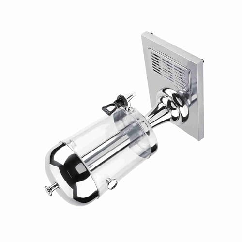 BRRNOO Dispensador de Agua con Grifo, Dispensador de Bebidas de Bebidas Vacías de Jugo 8L para Jugo Agua de de té Caseras (Plateado de una sola cabeza)