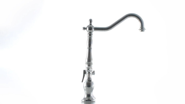 Kingston Brass KS7751TALBS Brücken-Küchenarmatur – Poliertes Chrom, Mit Seitensprüher, 1,8 GPM
