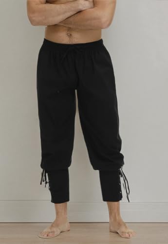 Zhitunemi Viking Pirate Pants Men: Renaissance Costume Men Medieval Pants - Pirate Halloween Costumes & Renaissance Faire
