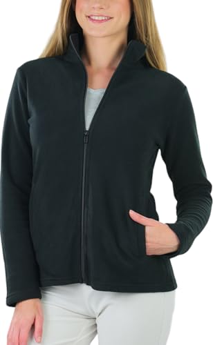 ToBeInStyle Women's Zip Up High Collar Polar Fleece Jacket