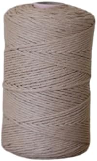 Cactus and Macrame Premium Coloured Cotton String 3mm x 300m – 100% Natural Cotton, Soft & Single Twisted Cord for Macrame, Weaving, DIY Wall Hanging, Crafts & Home Décor (Nude)