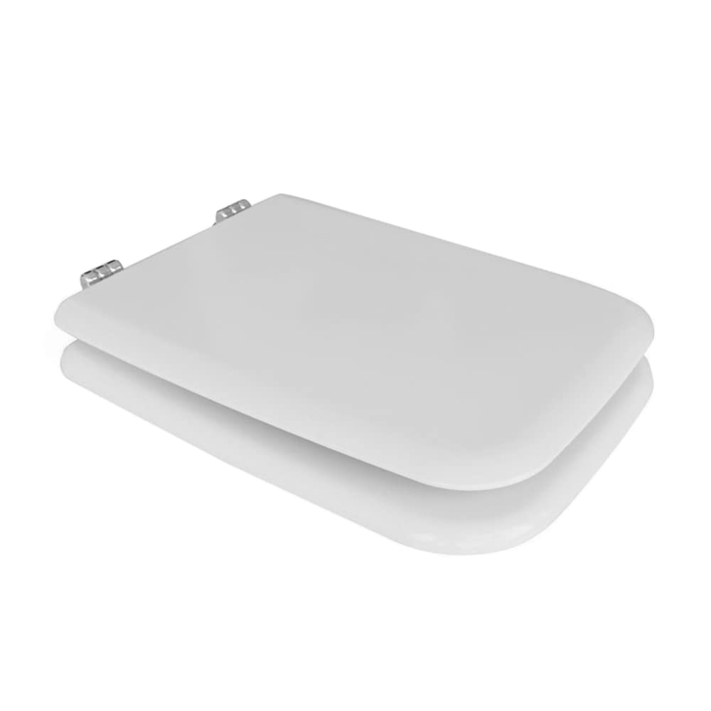 Coprivaso wc water sedile Conca Ideal Standard, modello Compatibile Dedicato, cerniere metallo cromo (Bianco Ideal Standard)
