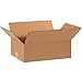 Aviditi 15105 Flat Corrugated Box, 15" Length x 10" Width x 5" Height, Kraft (Bundle of 25)