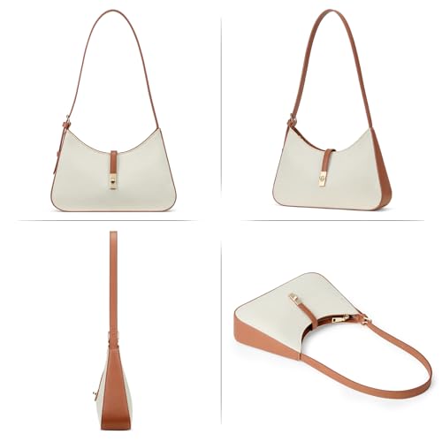Image of CLUCI Shoulder Bag for Women, Summer Purses for Women, Straw Handbag Hobo Bags Crossbody Purse with Adjustable Strap Apricot