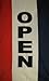 NEW 3x5 Vertical OPEN Sign Flag 3ft x 5ft Large Banner