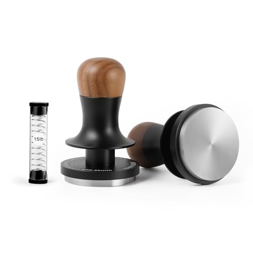 MHW-3BOMBER Kaffee Tamper 58 35 mm 2.0 Konstanter Druck Tamper mit Sound Feedback Eingebaute 3 federbelasteten 15/30lbs Tamper 58mm Espresso Stampfer Espresso Tamper Modell: T6184T-OS
