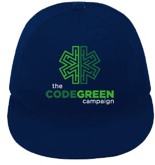 Code Green Logo Hat Navy, Navy, One size