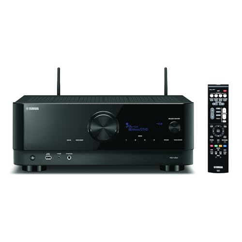 Yamaha AV-Receiver RX-V6A schwarz – Netzwerk-Receiver mit Dolby Atmos Height Virtualizer, Gaming spezifischen Funktionen und Voice Control Systemen – Allround-Talent mit 7.2...