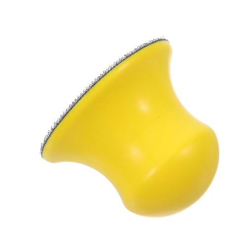 OKUMEYR Disco De Papel De Lija Hecho a Mano Bloque De Pulido Lijadora De Mano Soporte De Papel De Lija De Mano Bloque De Lijado Manual Bloques De Lijado Para Madera Nylon Yellow