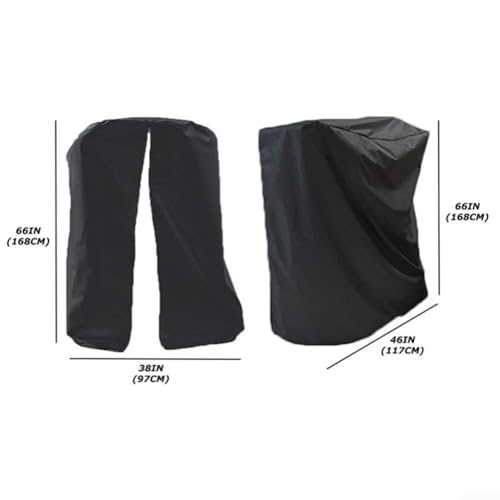 Cubierta de cinta de correr plegable 46x38x66 pulgadas impermeable para exterior 3