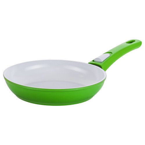 Genius Cerafit Style Deluxe Bratpfanne 20cm in grün - mit kratzfester Antihaft-Beschichtung für gesundes Kochen ohne Fett und Öl - Keramikpfanne-n Induktionspfanne-n abnehmbarer Griff alle Herdarten