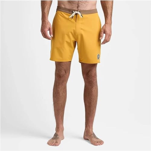 Roark Men's Chiller 17" Boardshorts, Mixtape Gold, 302