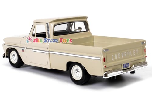 Image of New Motormax - 1966 Chevy C10 Fleetside Pickup Cream 1:24 - 73355AC ,#G14E6GE4R-GE 4-TEW6W239922
