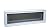Glass Block Vent - 24"W x 8"H Vinyl Hopper Vent