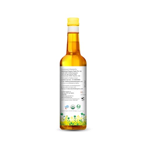 Nature Land Organics Mustard Oil-1L Bottle