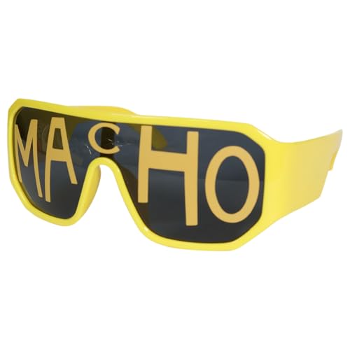 Pro Wrestling Tees Officially Licensed Macho Man Sunglasses - Macho Yellow