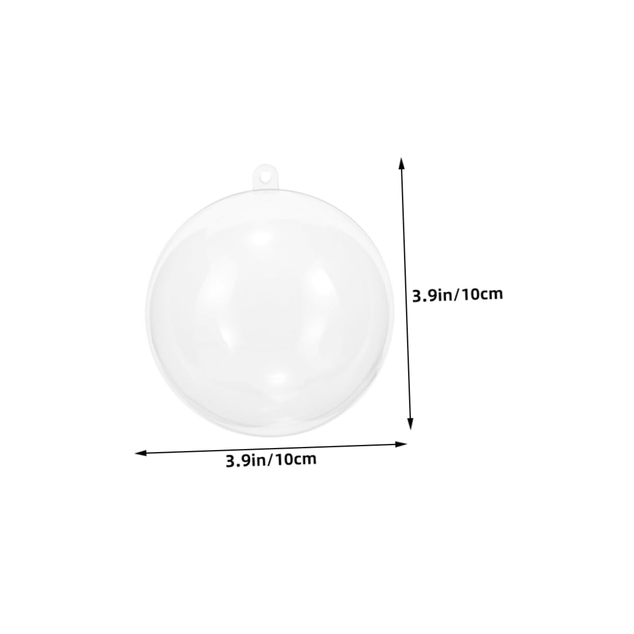 18pièces Boules De Noël DIY Transparentes Boules Rondes Vides pour Décorations De Sapin De Noël à Suspendre