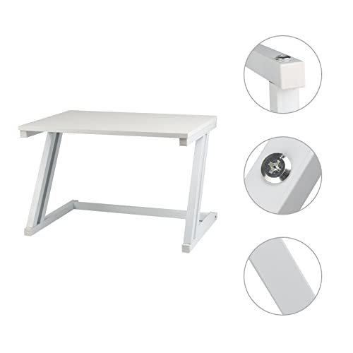 Belfoyer Mensola Microonde, ripiano microonde, scaffale cucina, mobile per microonde, supporto per Forno a Microonde Organizer Cucina Salvaspazio Nero (Bianco)