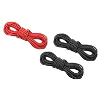 PATIKIL Corde D-Loop Pour Tir à L'Arc Compound - Lot De 2 (Noir + Bleu), 3m Résistant PP, Boucle Nock Précise