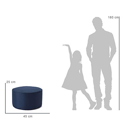 Lumaland Sitzsack Pouf (50 L) | Kompakter Sitzsack mit 3-in-1-Funktion: bequemer Hocker, praktisches Tischchen… – Bild 5