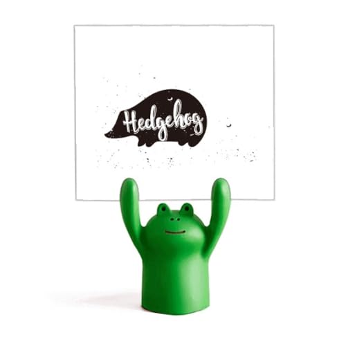 Porte-mémo hérisson et grenouille dessin animé idée cadeau de pendaison de crémaillère