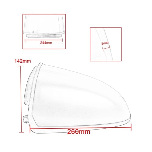 Couvercle queue carénage de selle R Neuf T 2014-2023 - 2