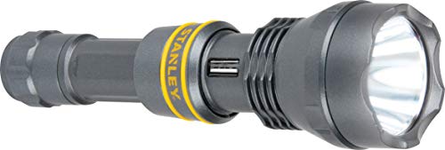 STANLEY TL450PS Rechargeable 450 Lumen Lithium Ion LED Flashlight with USB Power Charger,Grey/Black -  Baccus Global LLC