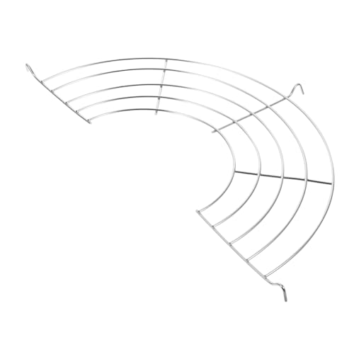 SOLUSTRE Stainless Steel Semi Drain Rack for Frying and Grilling Easy to Clean Food Draining Rack for Tempura Pork Chops and Outdoor Bbq Random Style