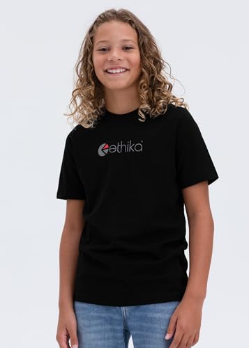 Ethika Boy's Graphic Tee | Logo -Black-3