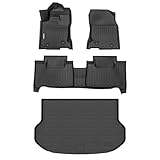 GINOWY-Floor Mats & Cargo Liner for 2015-2021 Lexus NX(NX200t/NX300/NX300h), All Weather Floor Mats Rubber Liners Custom Fit for Lexus NX, Cargo Trunk Mat Liner Car Mats for NX200t/NX300/NX300h