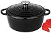 CLP Dutch Oven Kochtopf I Mit Silikon-Topflappen I Emaillierter Gusseisen-Topf Zum Kochen & Backen, Größe:4 L