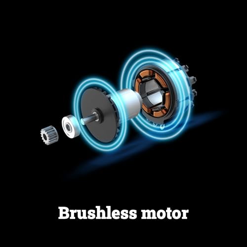Image of WORX Cordless Lawn Mower, 14 inch Electric Mower with Brushless Motor, Lightweight Push Lawn Mower with 6-Position Height Adjustment for Small Yards, 2 Batteries & Charger Included, WG735