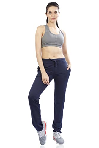 Image of Women's Cotton Running Track Pant with Zipper Pockets