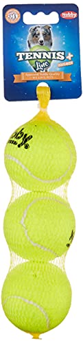 Nobby Tennisball Squeaker, M, 6,5 cm, 1 Packung (1x3 Stück)