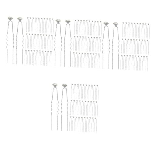 Épingles cheveux mariée argenté en U pour chignon de mariage élégant chics x160