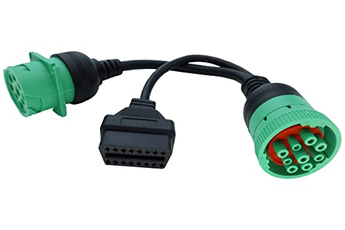 Cable Splitter J1939 ELD Verde Tipo-2 macho a hembra y OBD II miniatura 5