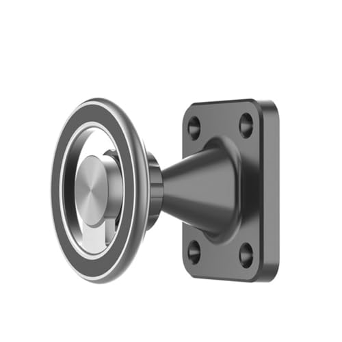 Soporte magnético ajustable de pared para tablet con base perforada para teléfonos inteligentes y tabletas, rotación de 360 grados, soporte de aleación de aluminio para el hogar u oficina