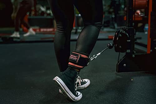 Grip Power Pads Best Ankle Straps For Cable Machines Double D-Ring Adjustable Neoprene Premium Cuffs To Enhance Legs, Abs & Glutes For Men & Women (Green Camo, Singe) #TOP6